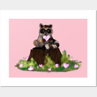 Raccoon Posters and Art